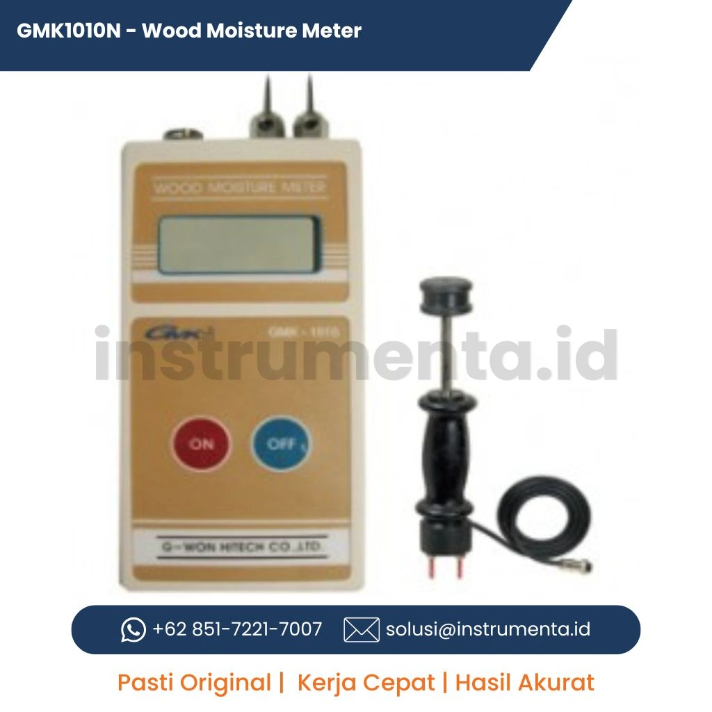 Distributor Wood Moisture Meter G-WON GMK1010N Alat Ukur Kadar Air Kayu Digital Industrial